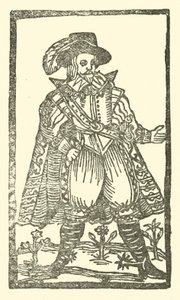 Ilustracja do Ballad Roxburghe (drzeworyt) autorstwa (after) English School