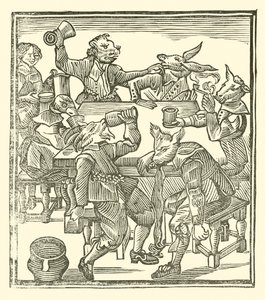 Ilustracja do Ballad Roxburghe (drzeworyt) autorstwa (after) English School