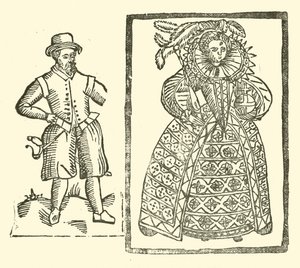 Ilustracja do Ballad Roxburghe (drzeworyt) autorstwa (after) English School