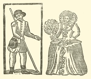 Ilustracja do Ballad Roxburghe (drzeworyt) autorstwa (after) English School