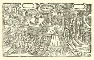 Ilustracja do Ballad Roxburghe (drzeworyt) autorstwa (after) English School