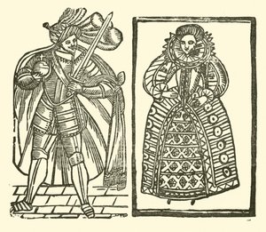 Ilustracja do Ballad Roxburghe (drzeworyt) autorstwa (after) English School