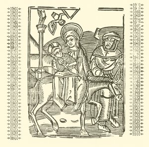 Ilustracja do Ballad Roxburghe (drzeworyt) autorstwa (after) English School