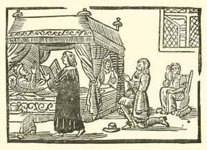 Ilustracja do Ballad Roxburghe (drzeworyt) autorstwa (after) English School