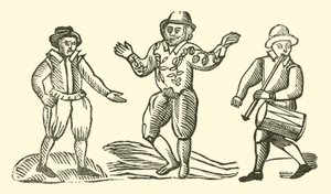 Ilustracja do Ballad Roxburghe (drzeworyt) autorstwa (after) English School