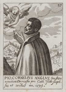 John Cornelius, angielski jezuicki ksiądz katolicki i męczennik (grafika)