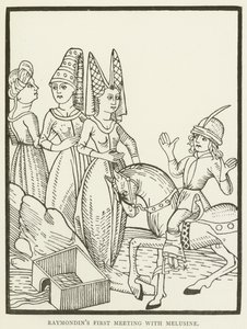 Pierwsze spotkanie Raymondina z Melusine (grafika) autorstwa (after) English School