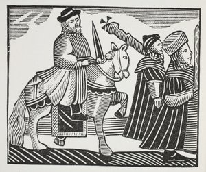 The History of Wat Tyler and Jack Straw, ilustracja z „Chap-books of the Eighteenth Century” Johna Ashtona, wyd. 1882 (lit) autorstwa (after) English School
