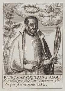 Thomas Cottam, angielski ksiądz katolicki i męczennik (grafika)