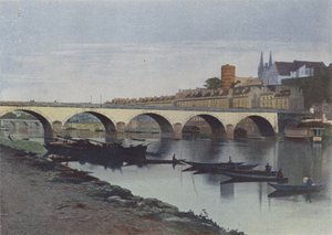 Angers, La Maine (kolorowe zdjęcie) autorstwa (after) French Photographer