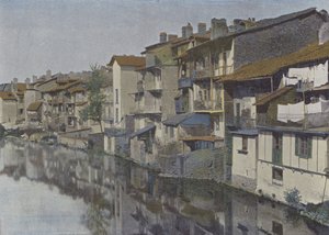 Aurillac, La jordanne (kolorowe zdjęcie) autorstwa (after) French Photographer