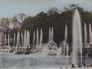 Basen Neptuna, Basen Neptuna (zdjęcie kolorowe) autorstwa (after) French Photographer