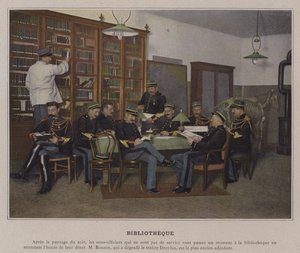 Biblioteka (zdjęcie kolorowe) autorstwa (after) French Photographer
