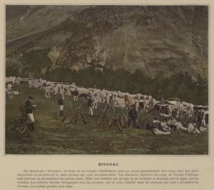Biwak (kolorowe zdjęcie) autorstwa (after) French Photographer
