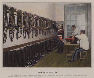Ogłowia i buty (zdjęcie kolorowe) autorstwa (after) French Photographer