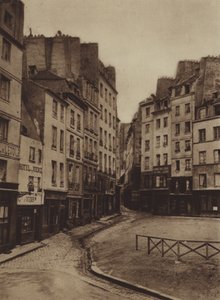 Róg rue Jean-de-Beauvais i rue Lanneau (zdjęcie czarno-białe)