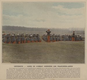 Defensywna linia bojowa za okopami schronowymi (kolorowe zdjęcie) autorstwa (after) French Photographer