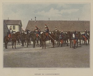 Wyjazd z Cantonment (kolorowe zdjęcie) autorstwa (after) French Photographer