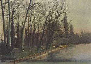 Enghien, Le Lac (kolorowe zdjęcie) autorstwa (after) French Photographer