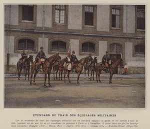Sztandar Załogowego Pociągu Wojskowego (kolorowe zdjęcie) autorstwa (after) French Photographer