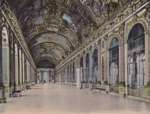 Galerie des Glaces, Galeria Szkła (kolorowe zdjęcie) autorstwa (after) French Photographer