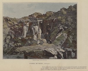 Wojna minowa, Atak (kolorowe zdjęcie) autorstwa (after) French Photographer