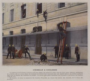 Drabina ze zjeżdżalniami (kolorowe zdjęcie) autorstwa (after) French Photographer