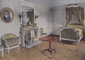 Sypialnia Królowej (kolorowe zdjęcie) autorstwa (after) French Photographer