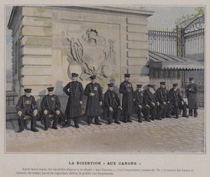 La Digestion "aux Canons" (zdjęcie kolorowane) autorstwa (after) French Photographer