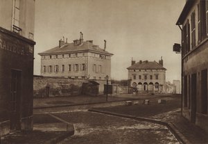 Bariera Włoch w 1866 roku, z pawilonami Ledoux (zdjęcie czarno-białe) autorstwa (after) French Photographer