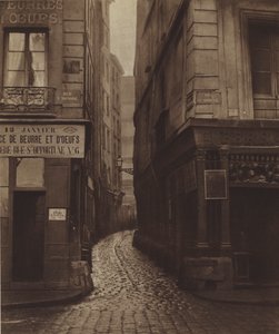 Rue Tirechappe, zaczerpnięta z rue Saint-Honore, zburzona przy rue du Pont-Neuf (zdjęcie czarno-białe) autorstwa (after) French Photographer
