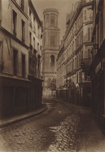 Rue du Vieux-Colombier (zdjęcie czarno-białe) autorstwa (after) French Photographer