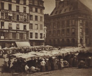 Quai du Marche Neuf (zdjęcie czarno-białe) autorstwa (after) French Photographer
