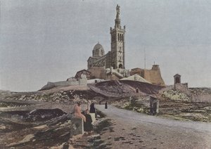 Marsylia, Matka Boża Straży (kolorowe zdjęcie) autorstwa (after) French Photographer