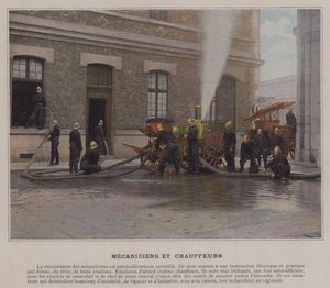 Mechanicy i Kierowcy (kolorowe zdjęcie) autorstwa (after) French Photographer