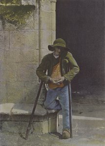 Bretoński żebrak (kolorowe zdjęcie) autorstwa (after) French Photographer