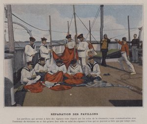 Reparation des Pavillons (kolorowe zdjęcie) autorstwa (after) French Photographer