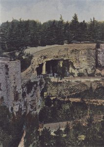 Roc-Amadour, Krypta Saint-Amadour (kolorowe zdjęcie) autorstwa (after) French Photographer