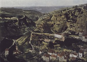 Roc-Amadour, Widok na Causse de Gramat (kolorowe zdjęcie) autorstwa (after) French Photographer