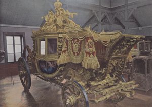Samochód koronacyjny Karola X (kolorowe zdjęcie) autorstwa (after) French Photographer