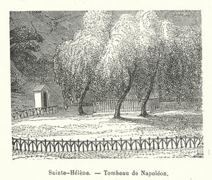 Sainte-Helene, grobowiec Napoleona (rycina) autorstwa (after) French School