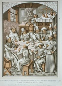 Rozliczenie rachunków przez Bractwo „Charite-Dieu i Notre-Dame odrodzenia Rouen”, z „Livre des comptes” autorstwa (after) French School