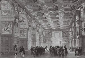 Pałac Fontainebleau (rycina) autorstwa (after) French School