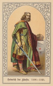 Henryk V, Święty Cesarz Rzymski (kolorowa litografia) autorstwa (after) German School