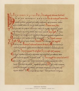 Łacińskie obchody Wielkanocy (kolorowa litografia) autorstwa (after) German School