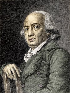Portret Johanna Gottfrieda von Herdera Niemiecki poeta i filozof - Portret niemieckiego pisarza i filozofa Johanna Gottfrieda Herdera (1744-1803) - Grawerowanie Kolekcja prywatna