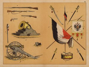 Broń (kolorowa litografia) autorstwa (after) German School