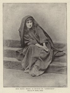 Panna Marie Brema jako Ortruda w "Lohengrinie" (zdjęcie czarno-białe) autorstwa (after) German photographer