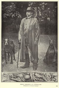 Książę Bismarck jako właściciel ziemski (zdjęcie czarno-białe) autorstwa (after) German photographer