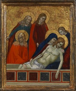 Złożenie do grobu Chrystusa, prawdopodobnie XIX wiek (tempera na desce) autorstwa (after) Italian School